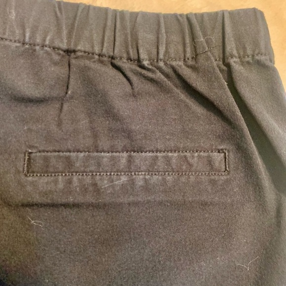 Isaac Mizrahi Live! Pants Sz 8 Black Cotton Rayon Spandex Ankle Length Side Slit - Picture 6 of 12